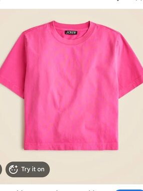 J. Crew Relaxed Premium Weight Crop Tee